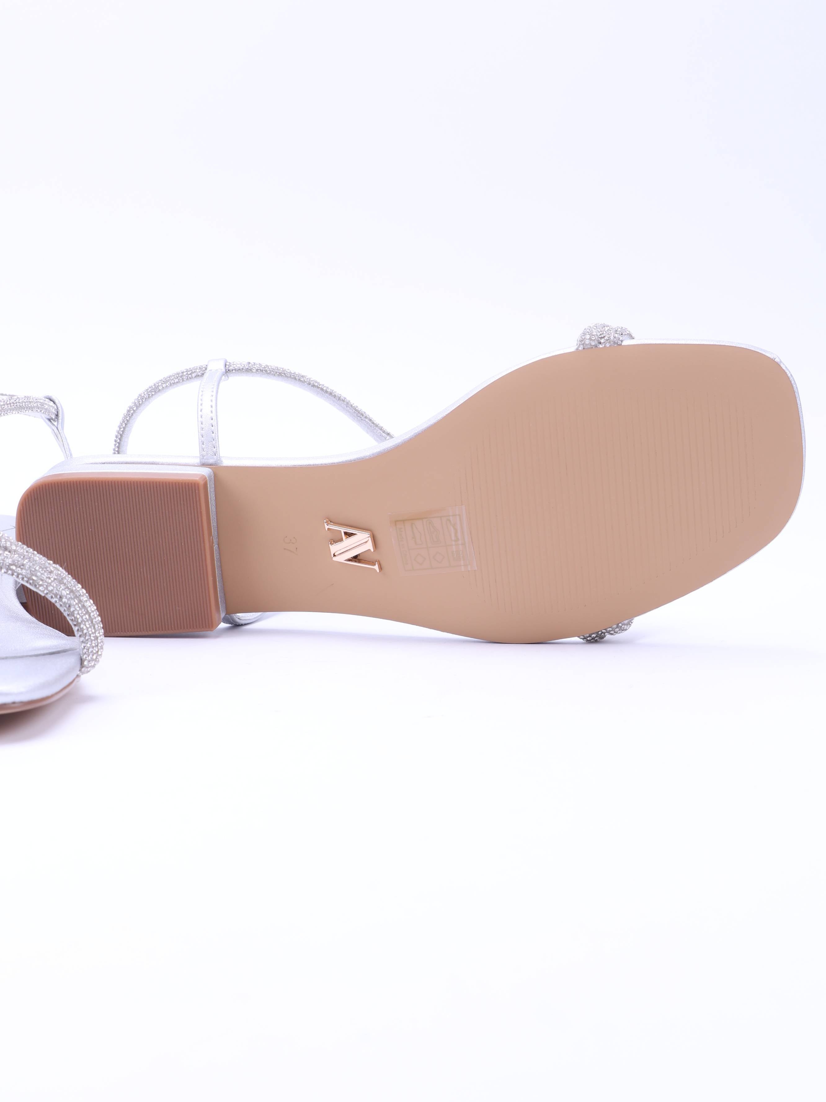 Sandalo Metallic Calf Leather Shoe