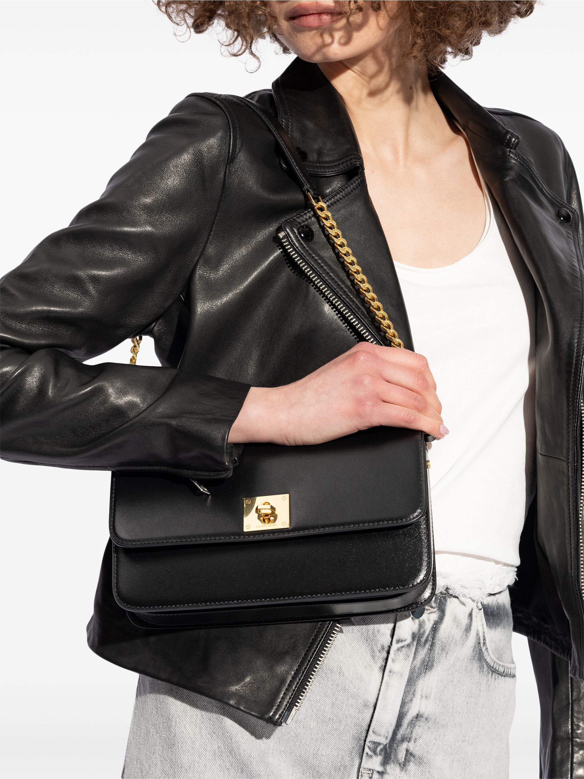 Gioia Bag Palmellato Leather Black | Borsa