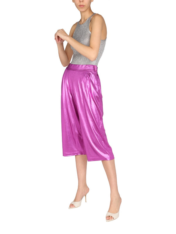 Cashmere Bermuda Shorts Fuchsia Silk