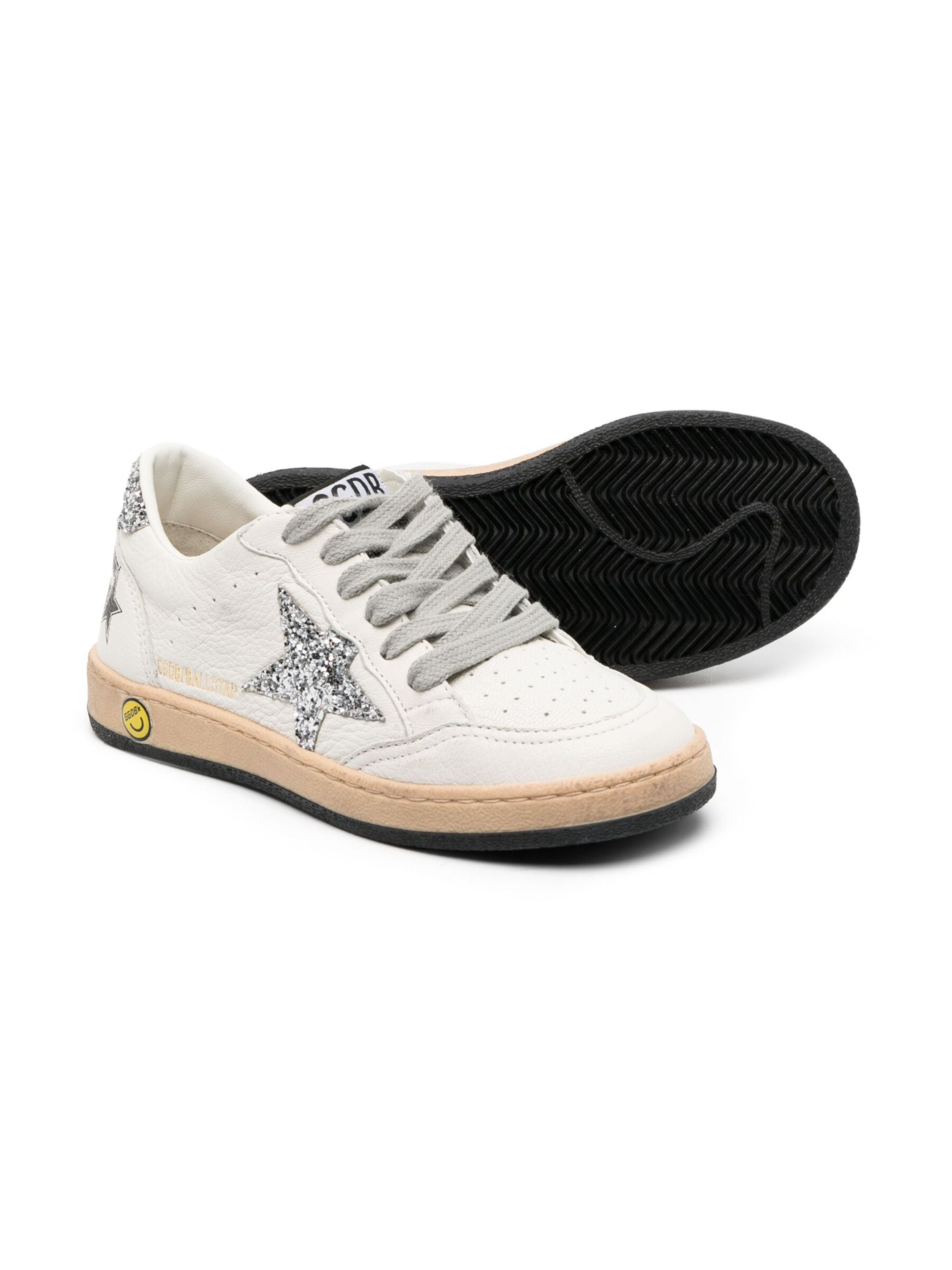 Ballstar Nappa Upper Glitter White Leather | Calzature