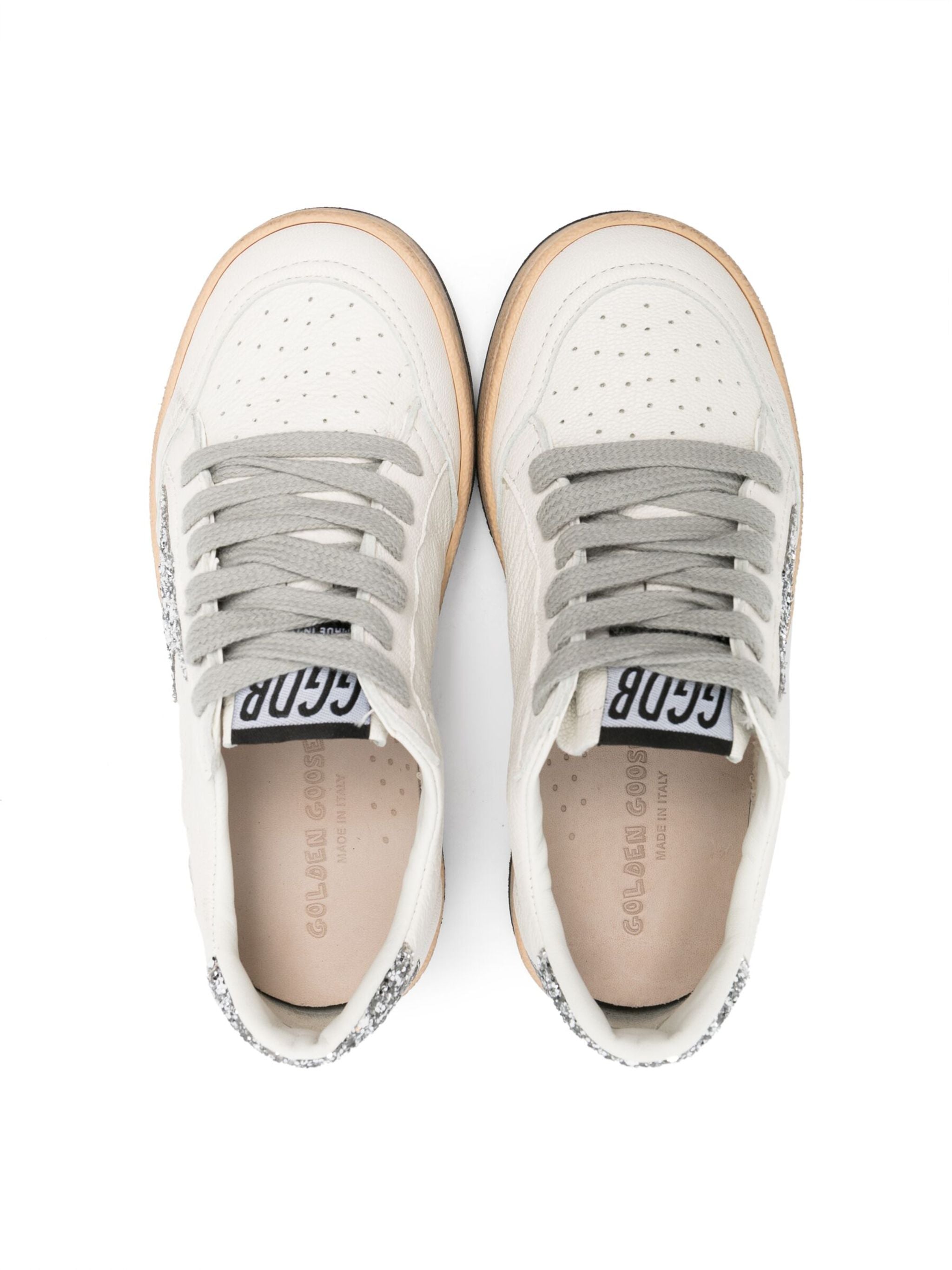 Ballstar Nappa Upper Glitter White Leather | Calzature