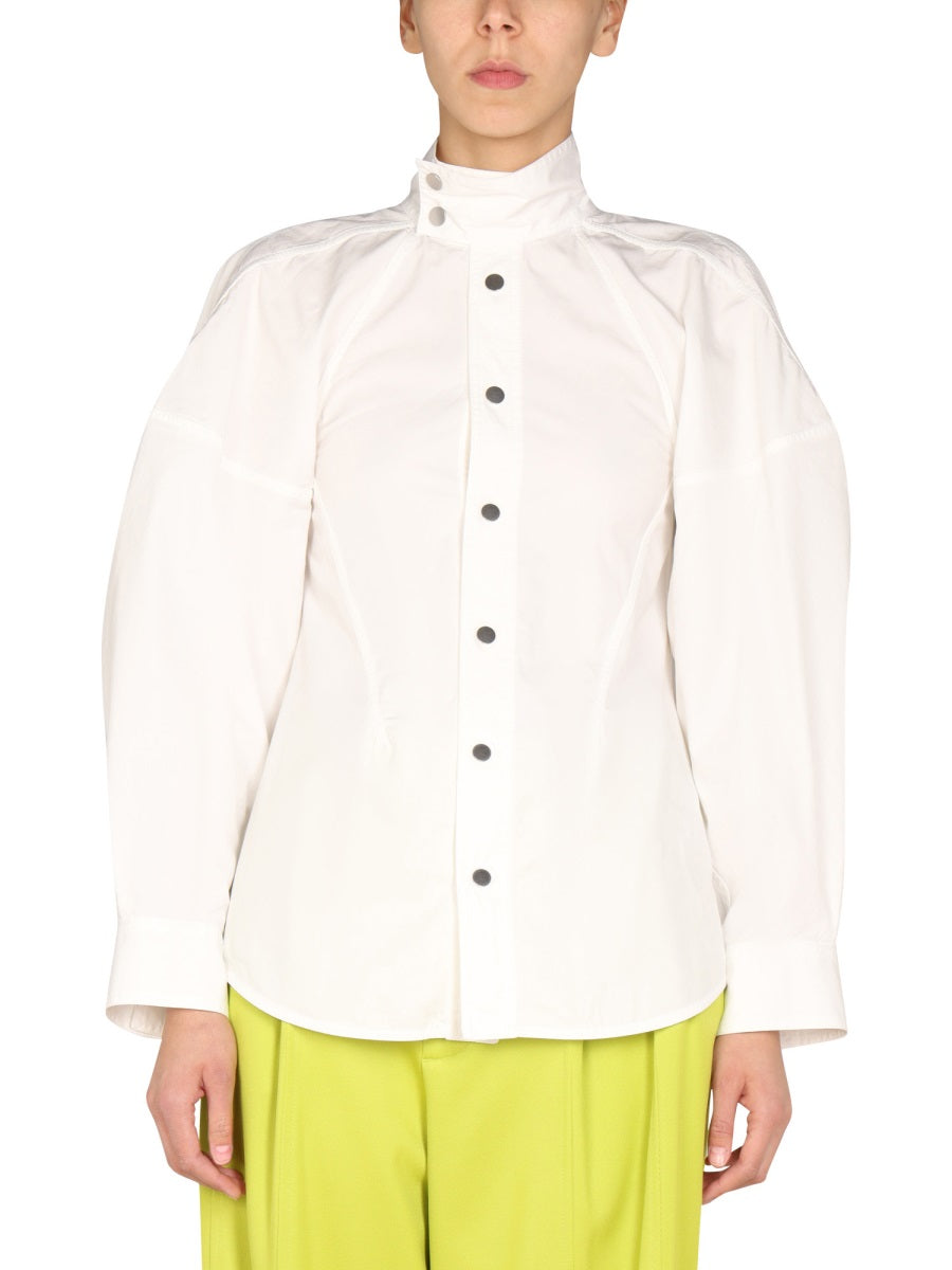 Relaxed Fit Shirt White Cotton