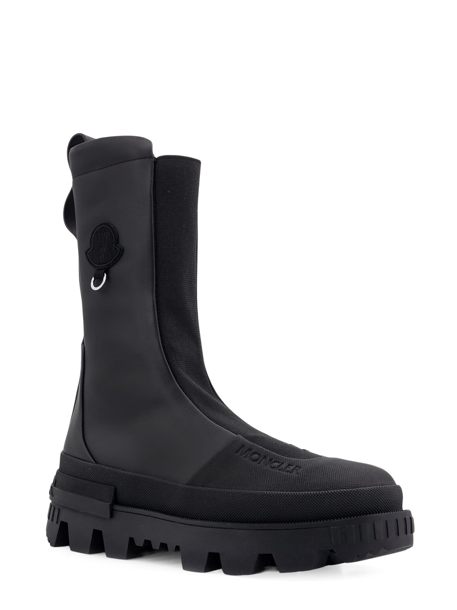 MONCLER GENIUS Boots Black Pelle/nylon /gomma