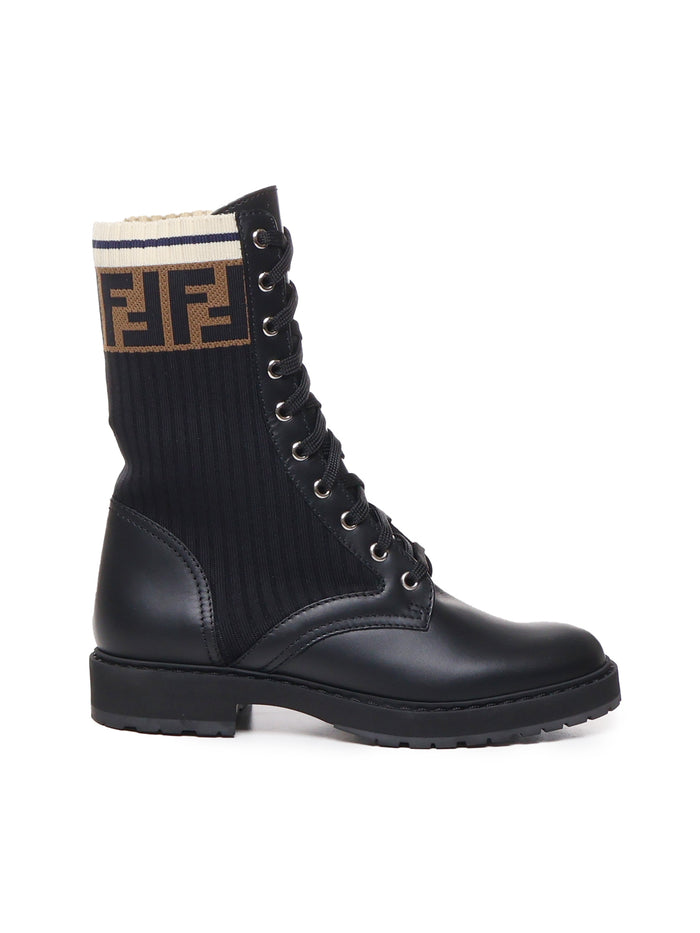 Fendi Boots Ne+ne Tab.ner Marino Cxtg82 Vitello+pa