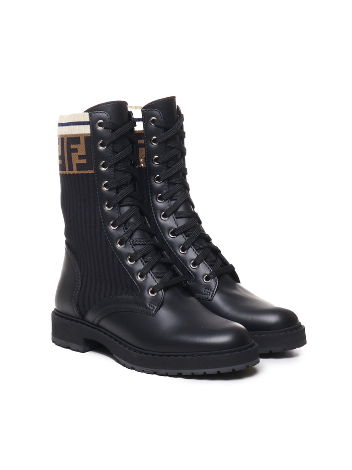 Fendi Boots Ne+ne Tab.ner Marino Cxtg82 Vitello+pa