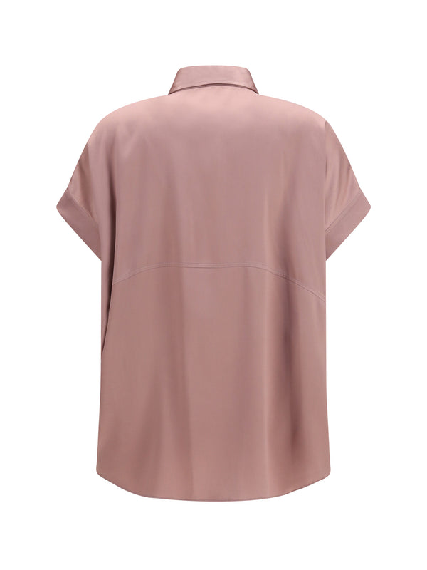 Silk Shirt Dusty Rose