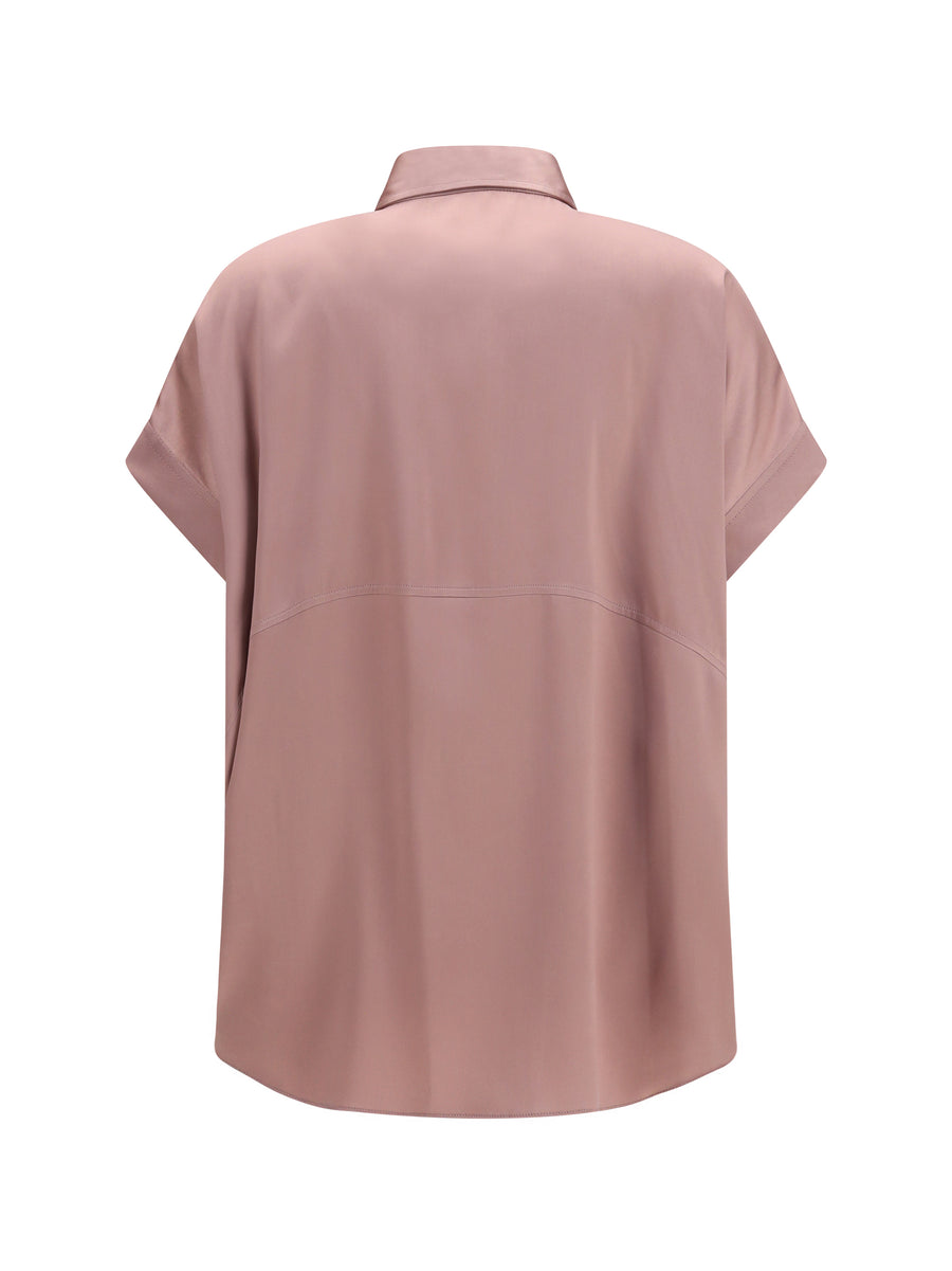Silk Shirt Dusty Rose