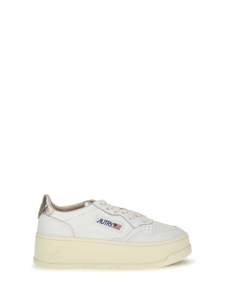 Autry Upper: 100% Leather; Sole: 100% Rubber sneaker in white