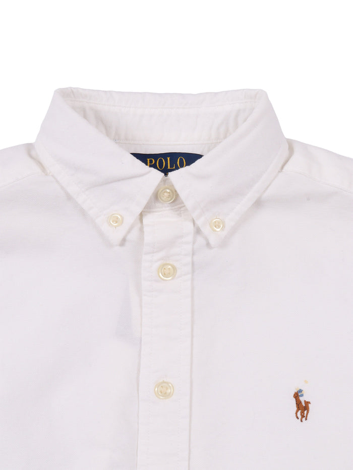 LS BD-TOPS-SHIRT White Cotton