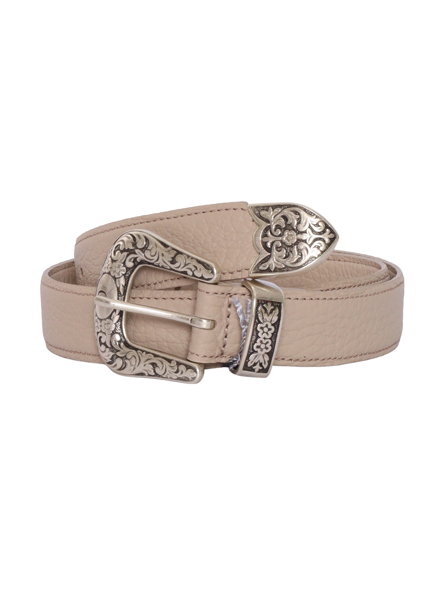 BELT Beige Calf Leather