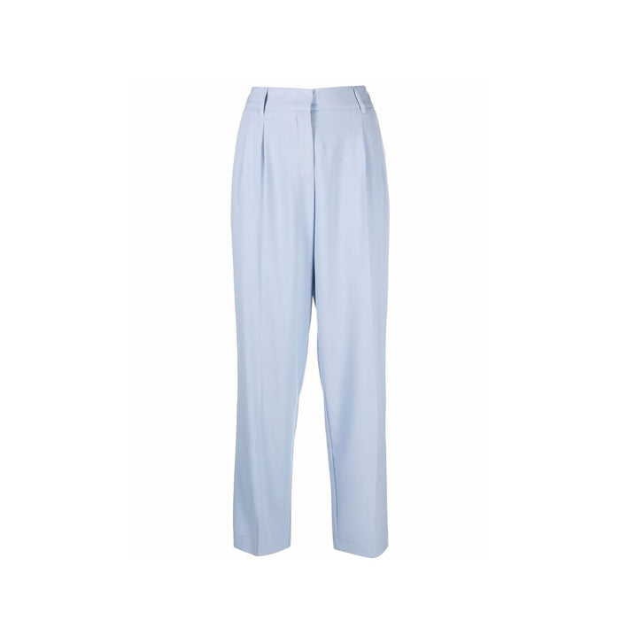 Blanca Vita Passiflora Tailored Trousers Blue Elastane Polyester Viscose