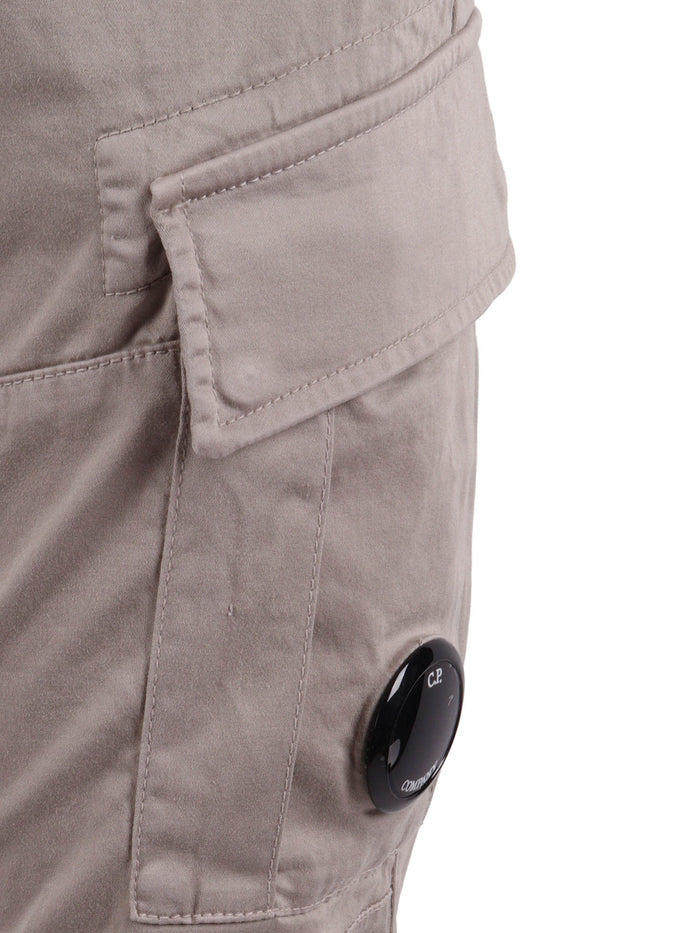 Pants - Cargo Beige Cotton Elastane