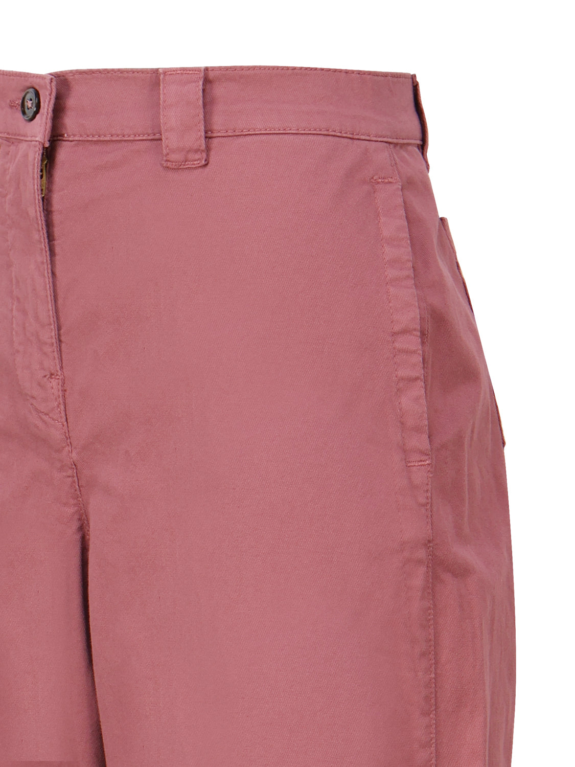 Pinko Trousers Pink Cotton