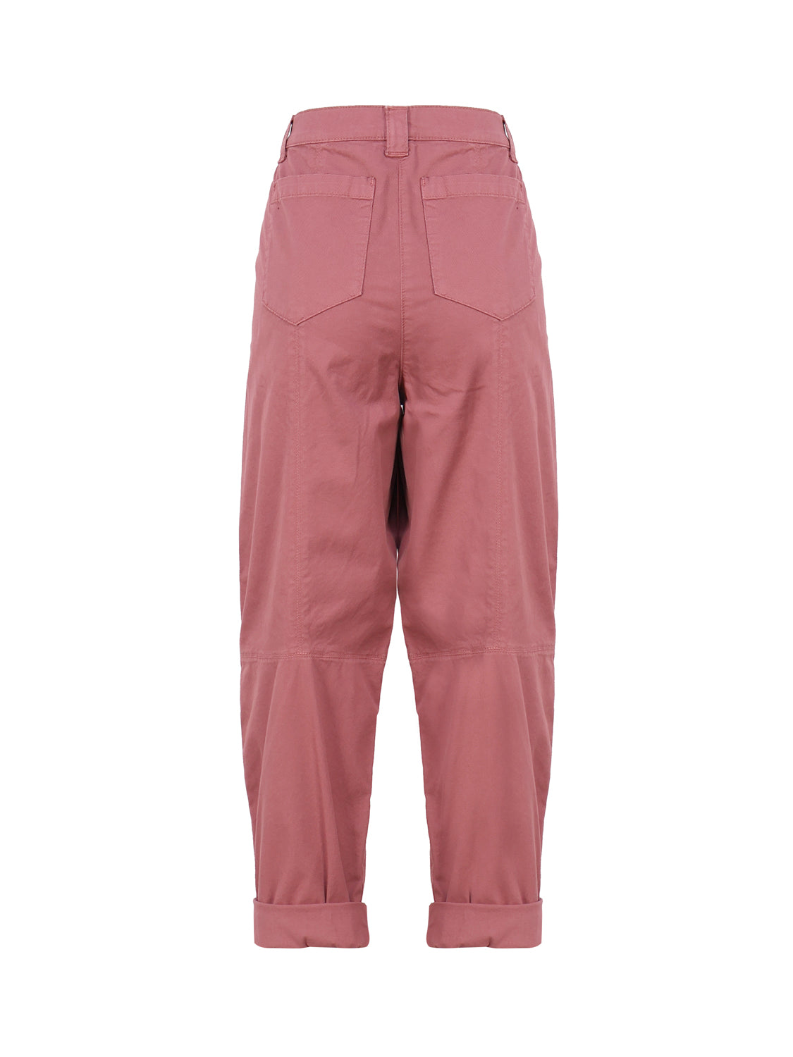 Pinko Trousers Pink Cotton