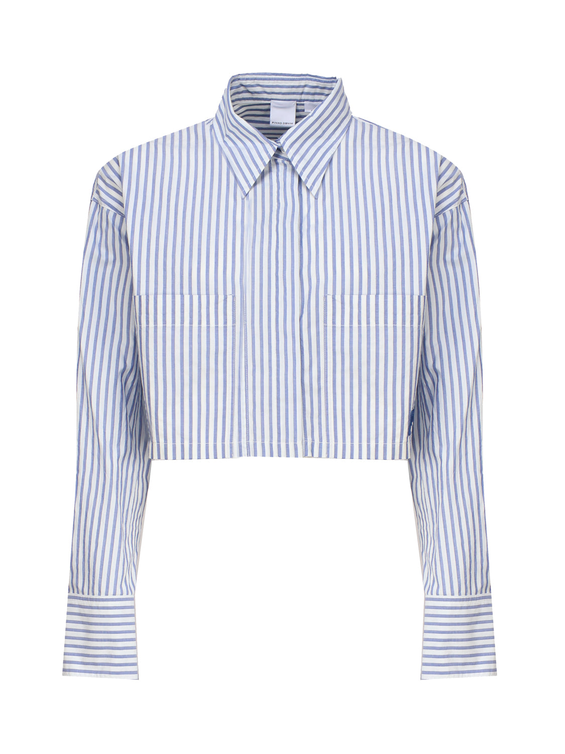 Pinko Shirts White, Light Blue Cotone