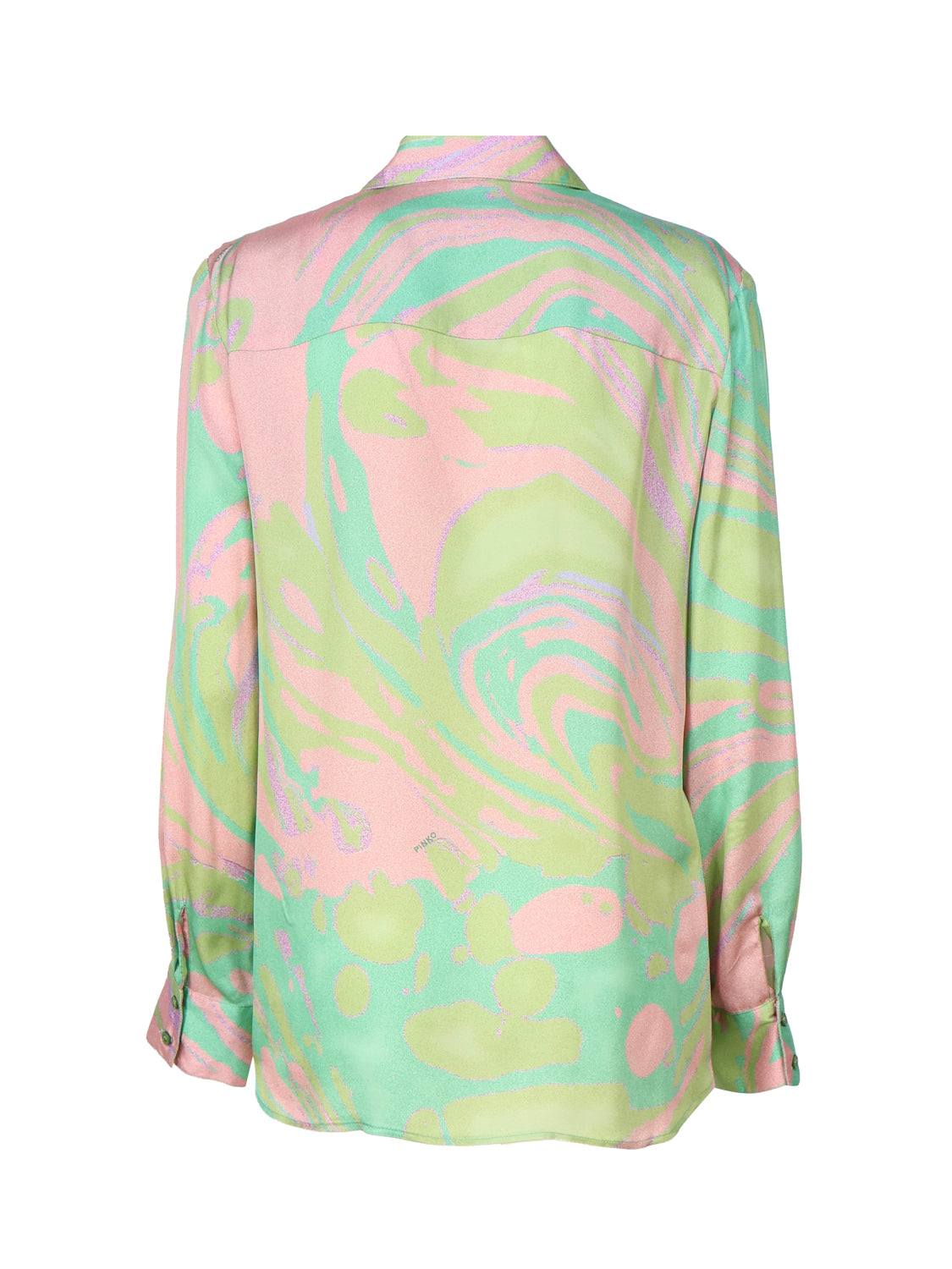 Pinko Shirts Mult.verde/rosa Est - Tessuto Esterno: Vi