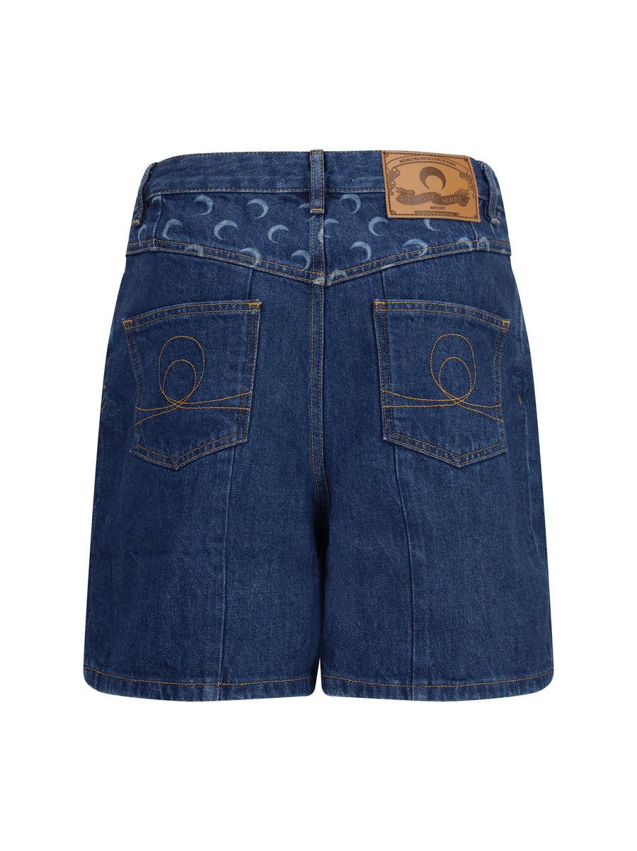 Denim Shorts Midnight Blue Cotton