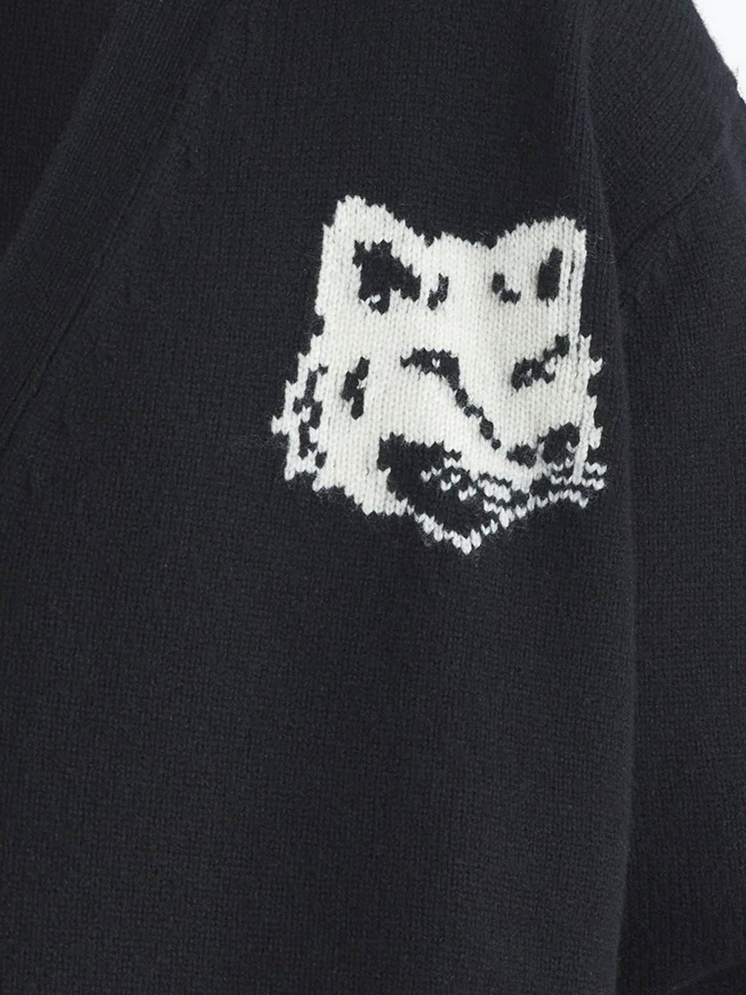 Maison Kitsune Sweaters Black Lana