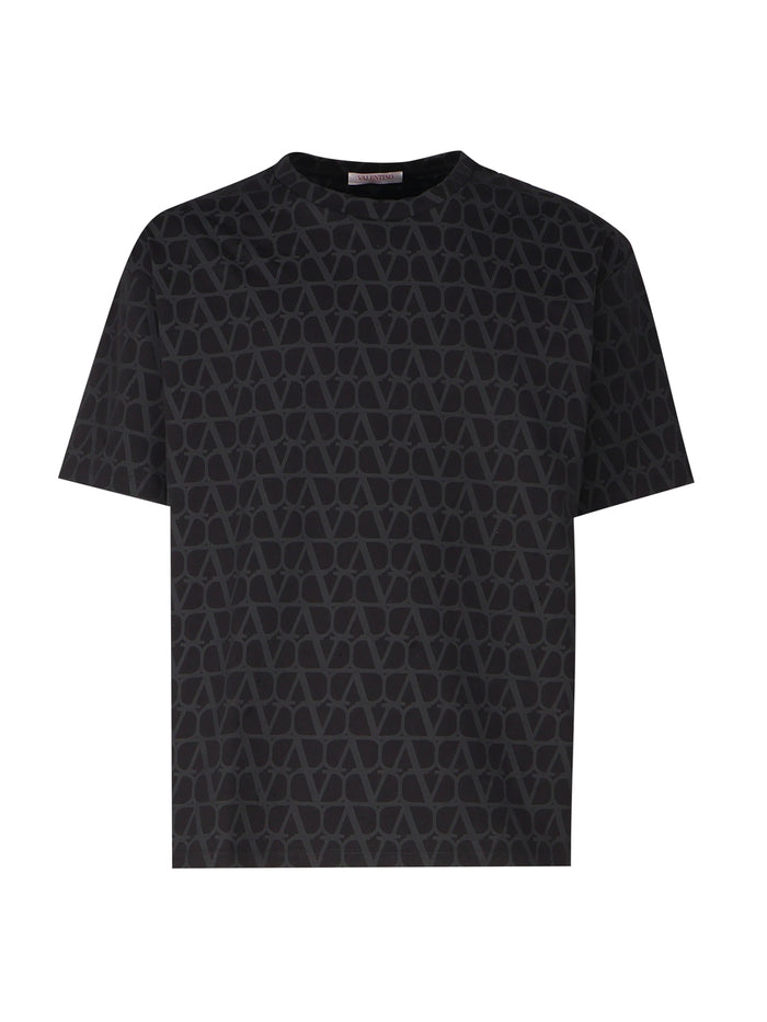 Valentino Garavani T-Shirts And Polos St. Toile Iconograph Nero