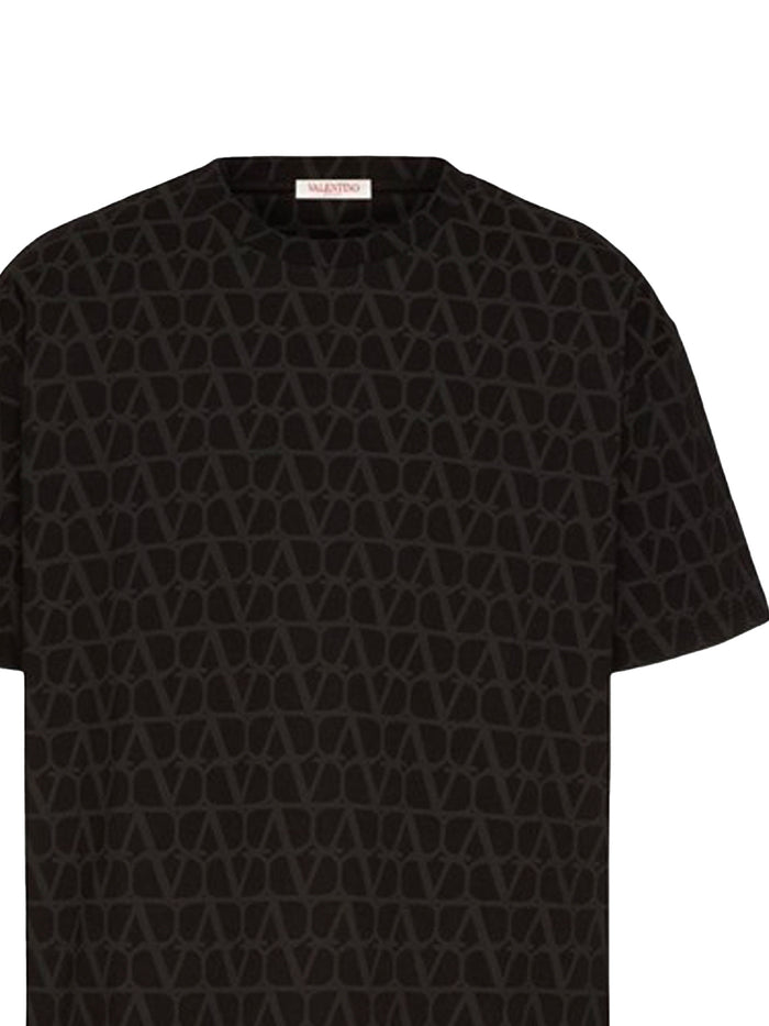 Valentino Garavani T-Shirts And Polos St. Toile Iconograph Nero