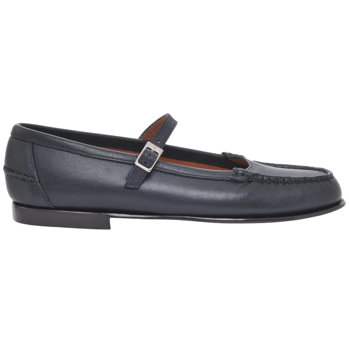 Ballerina Black Leather Shoe