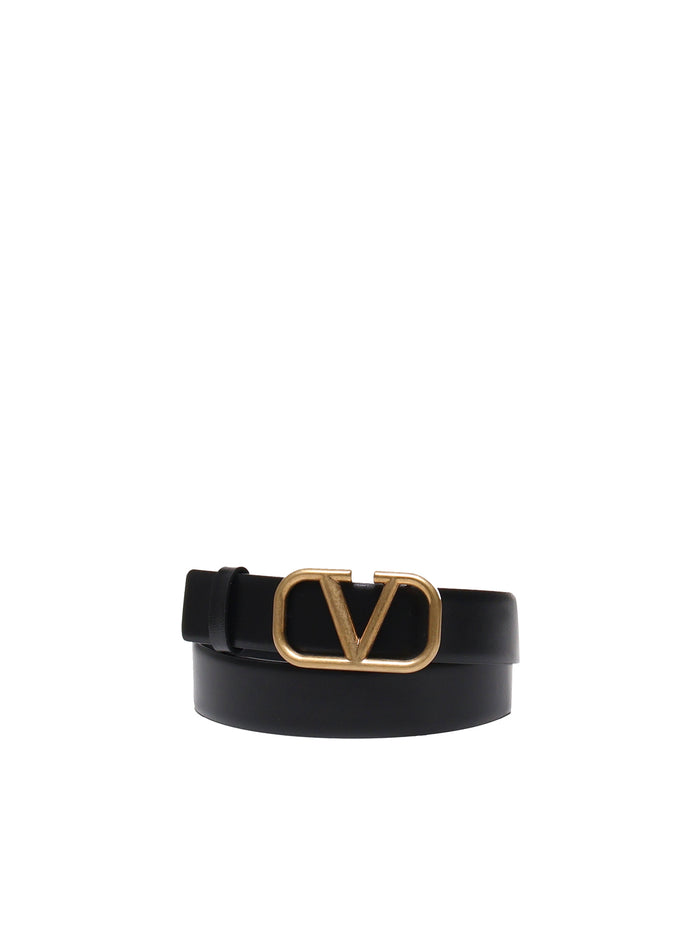 Valentino Garavani Belts Black Calfskin