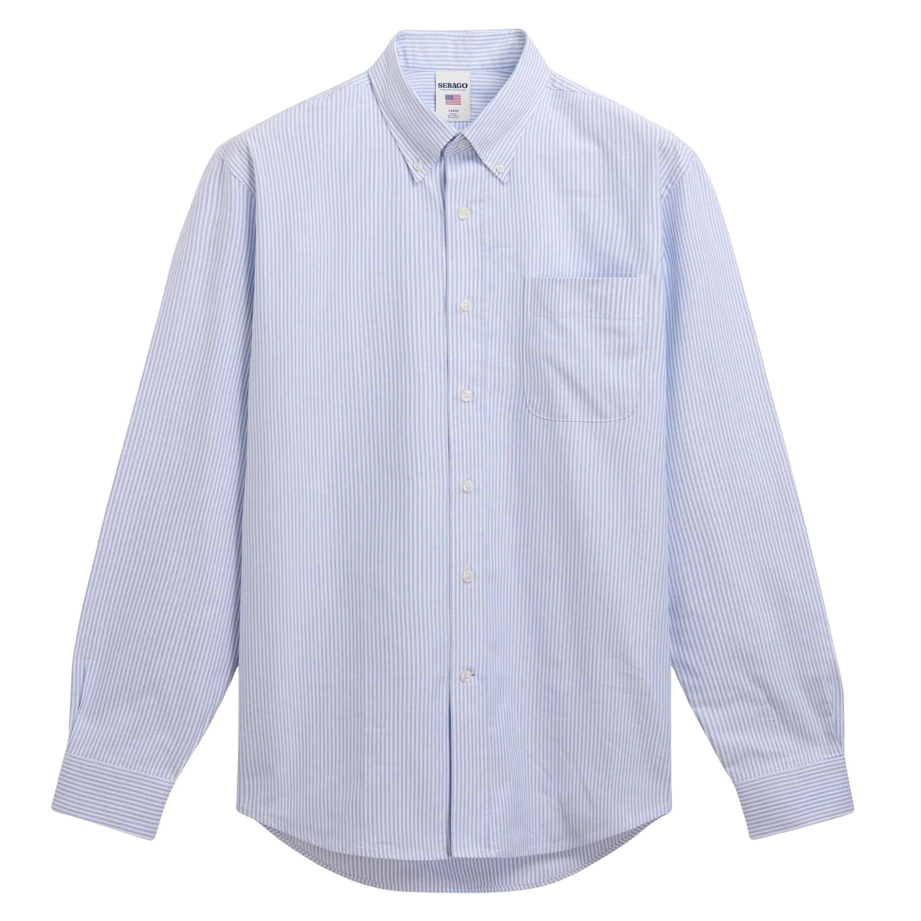 Doubling Ox Blue Cotton Shirt
