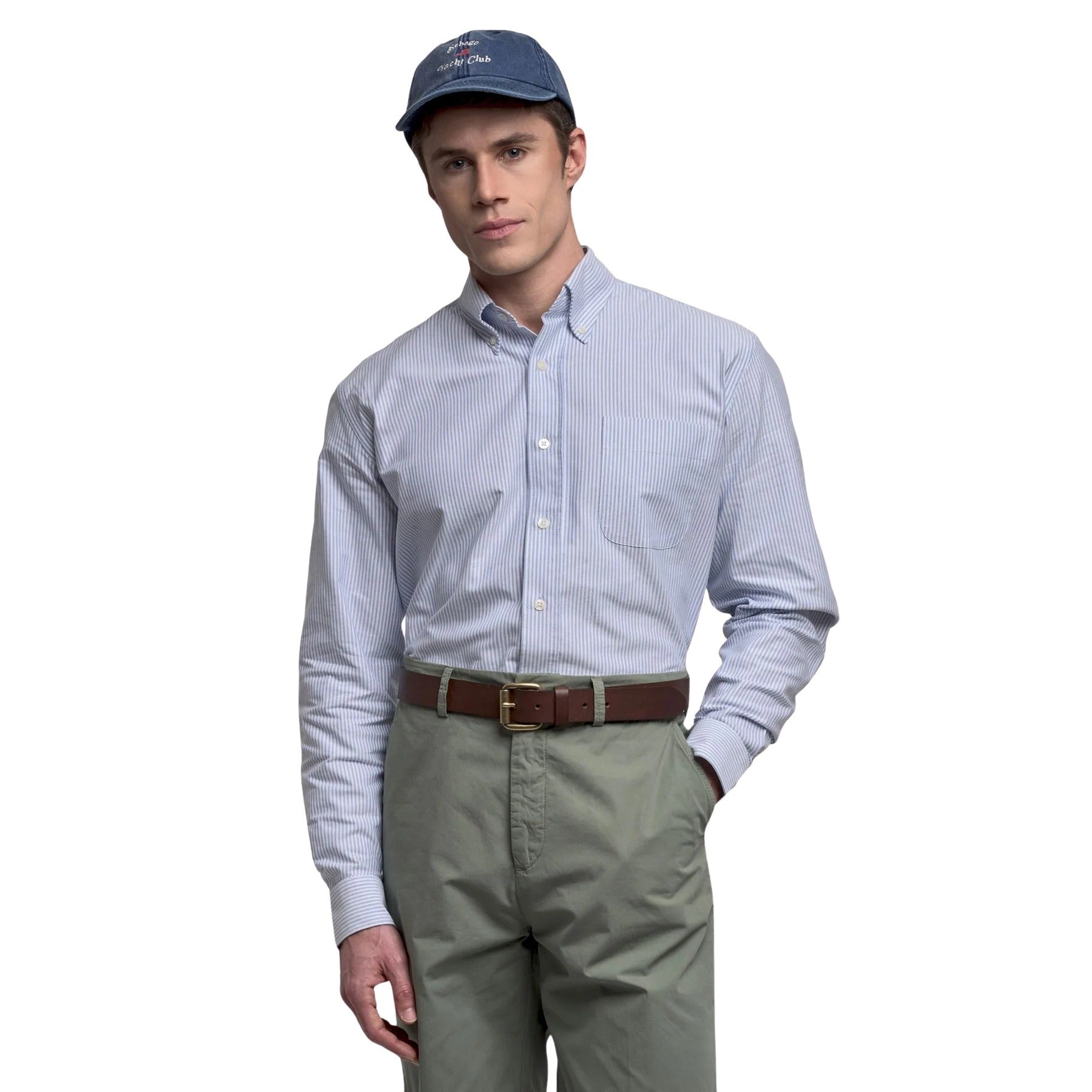 Doubling Ox Blue Cotton Shirt