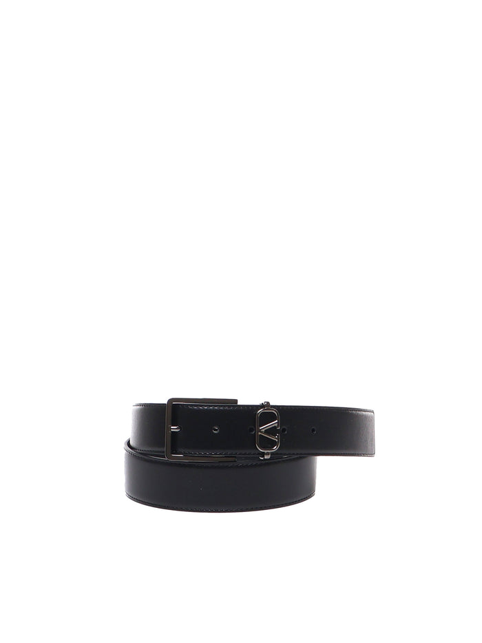 Valentino Garavani Belts Black Calfskin