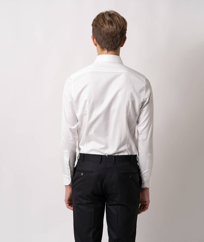 Tailored Cotton Shirt Montmartre White Hand Made