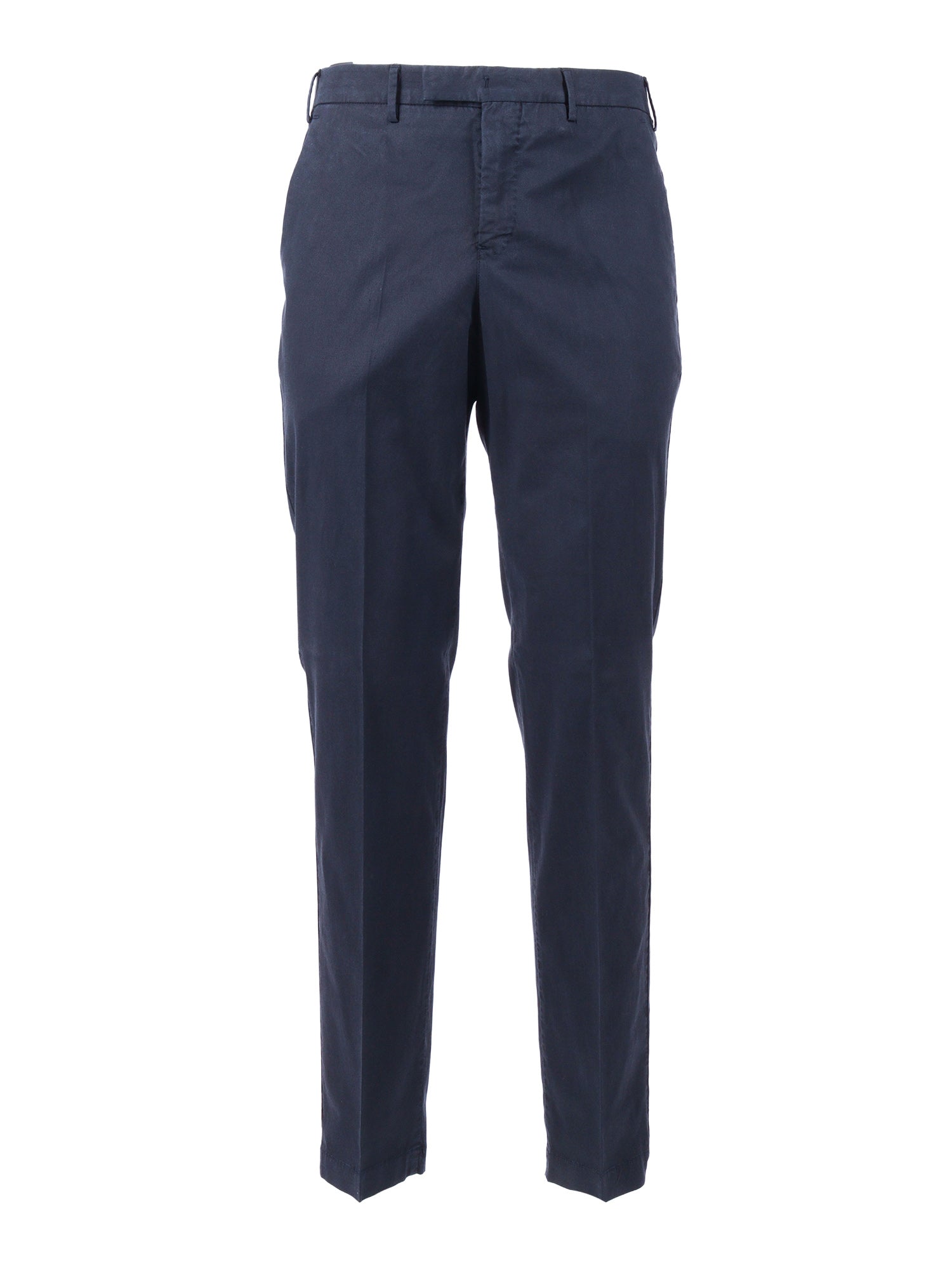 Master, Flat Front, Diagonal Pockets, Flap Back Finished B. Blue Lyocel Cotton Elastane Pant