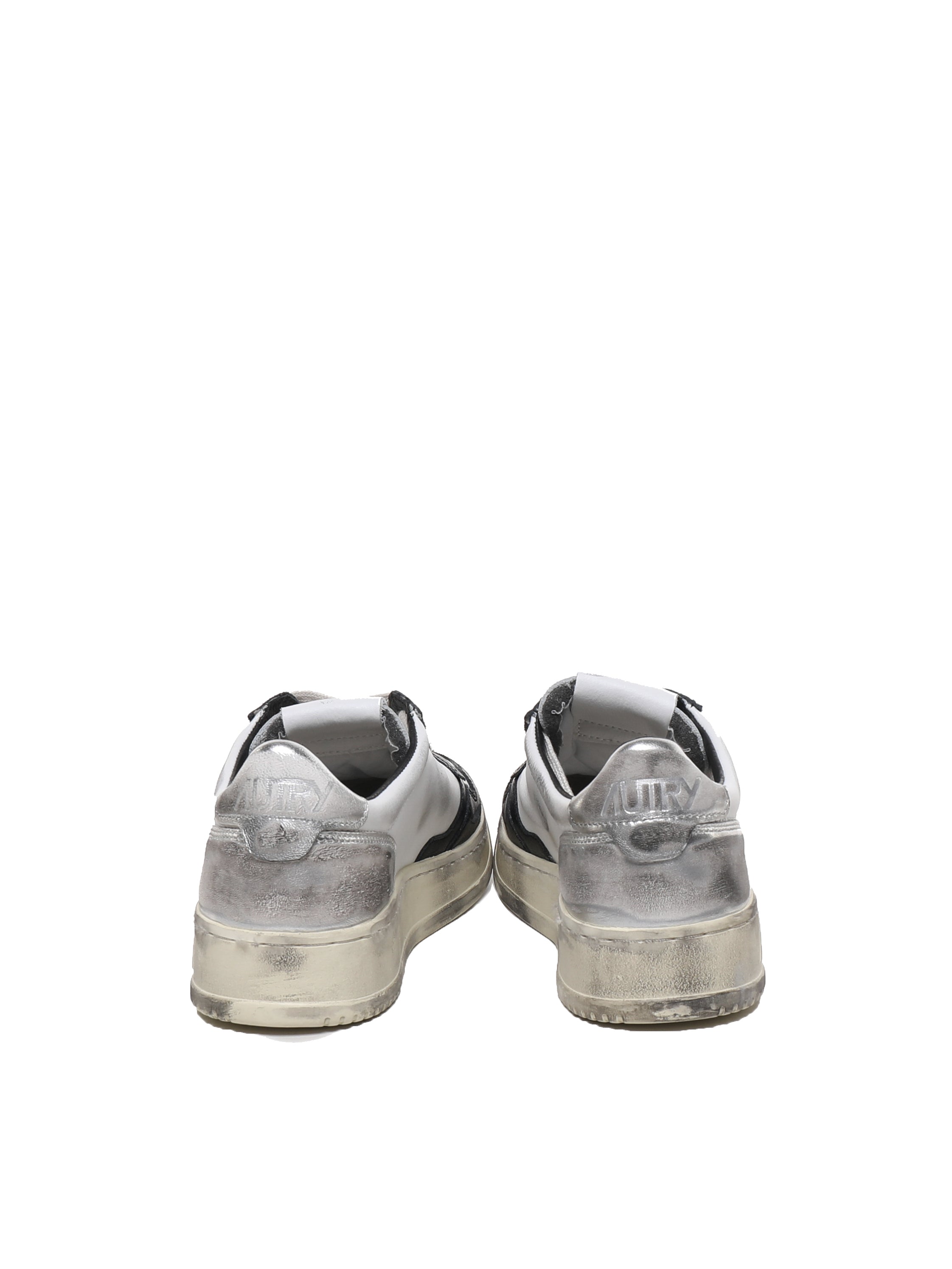Autry Sneakers White, Black, Silver Cowskin