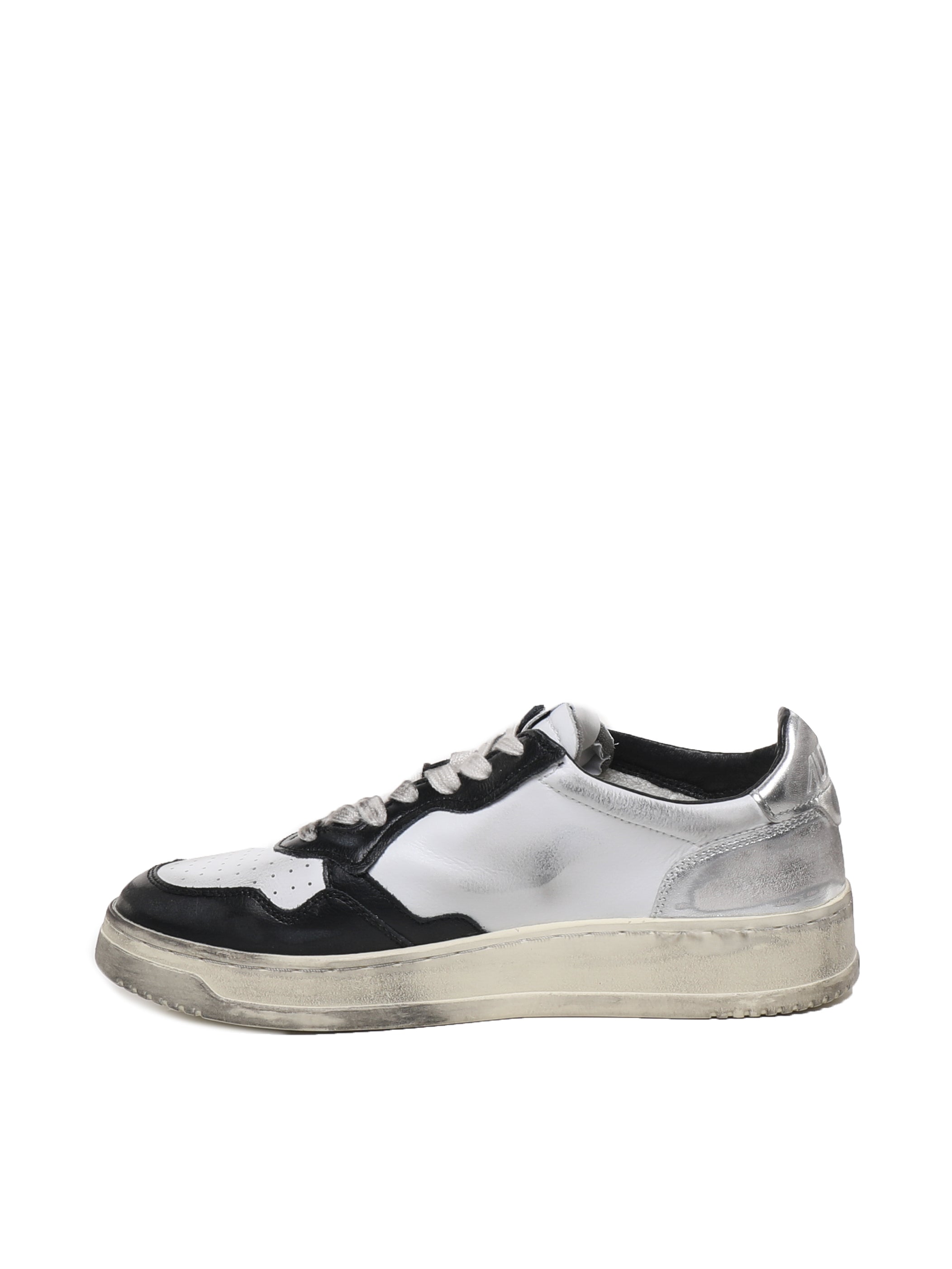 Autry Sneakers White, Black, Silver Cowskin