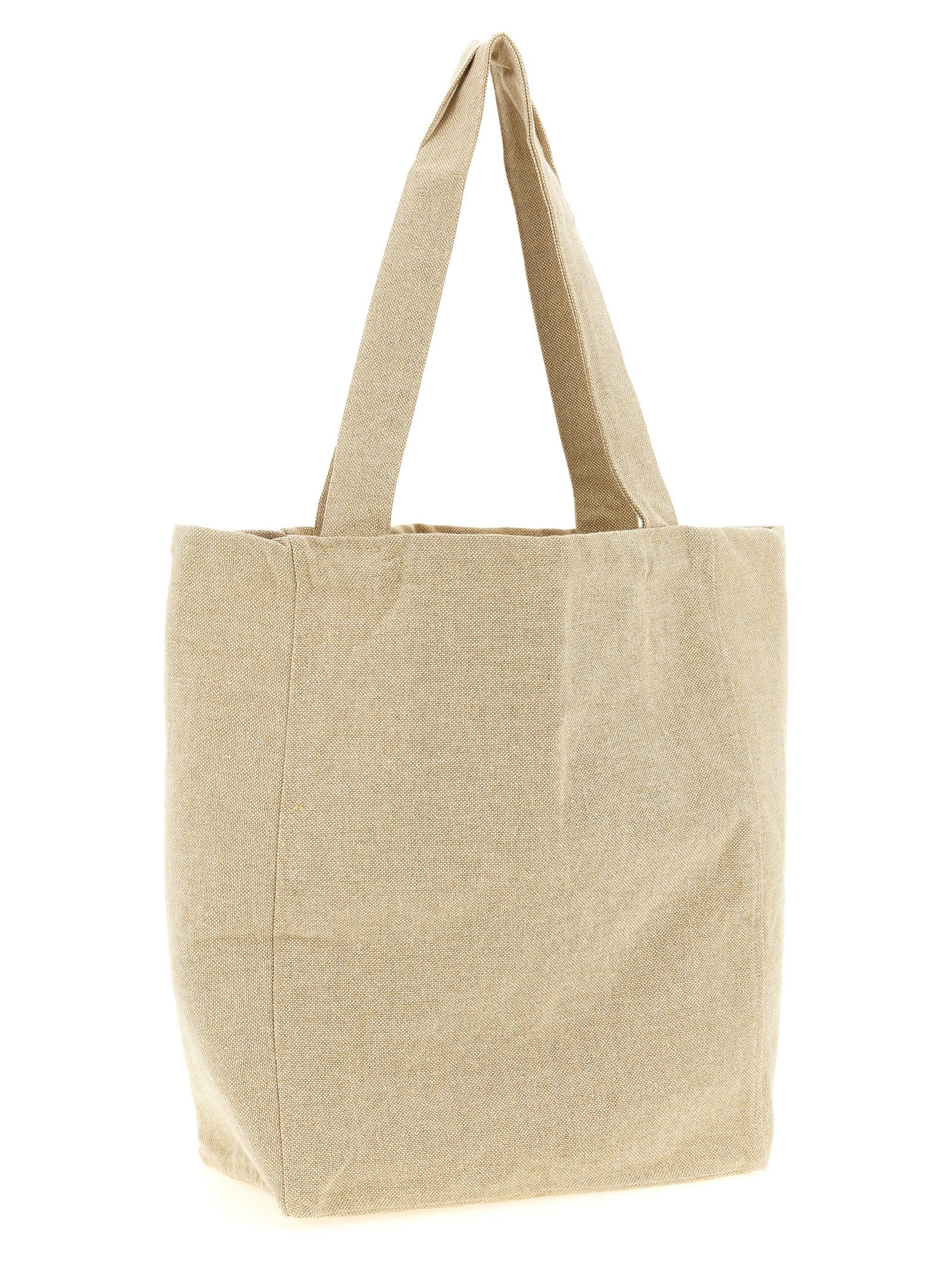 Market Shopping Bag Beige Cotton Tote