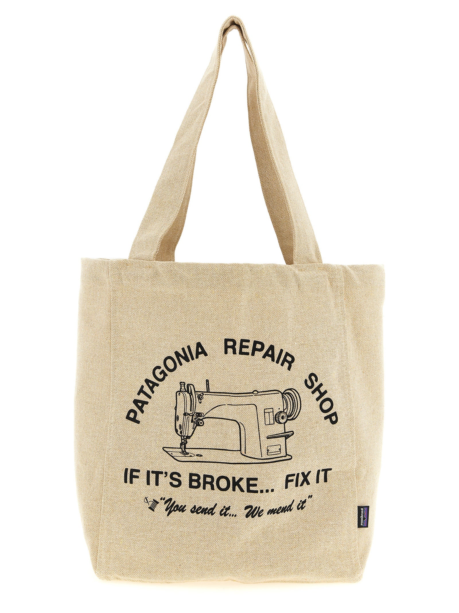 Market Shopping Bag Beige Cotton Tote