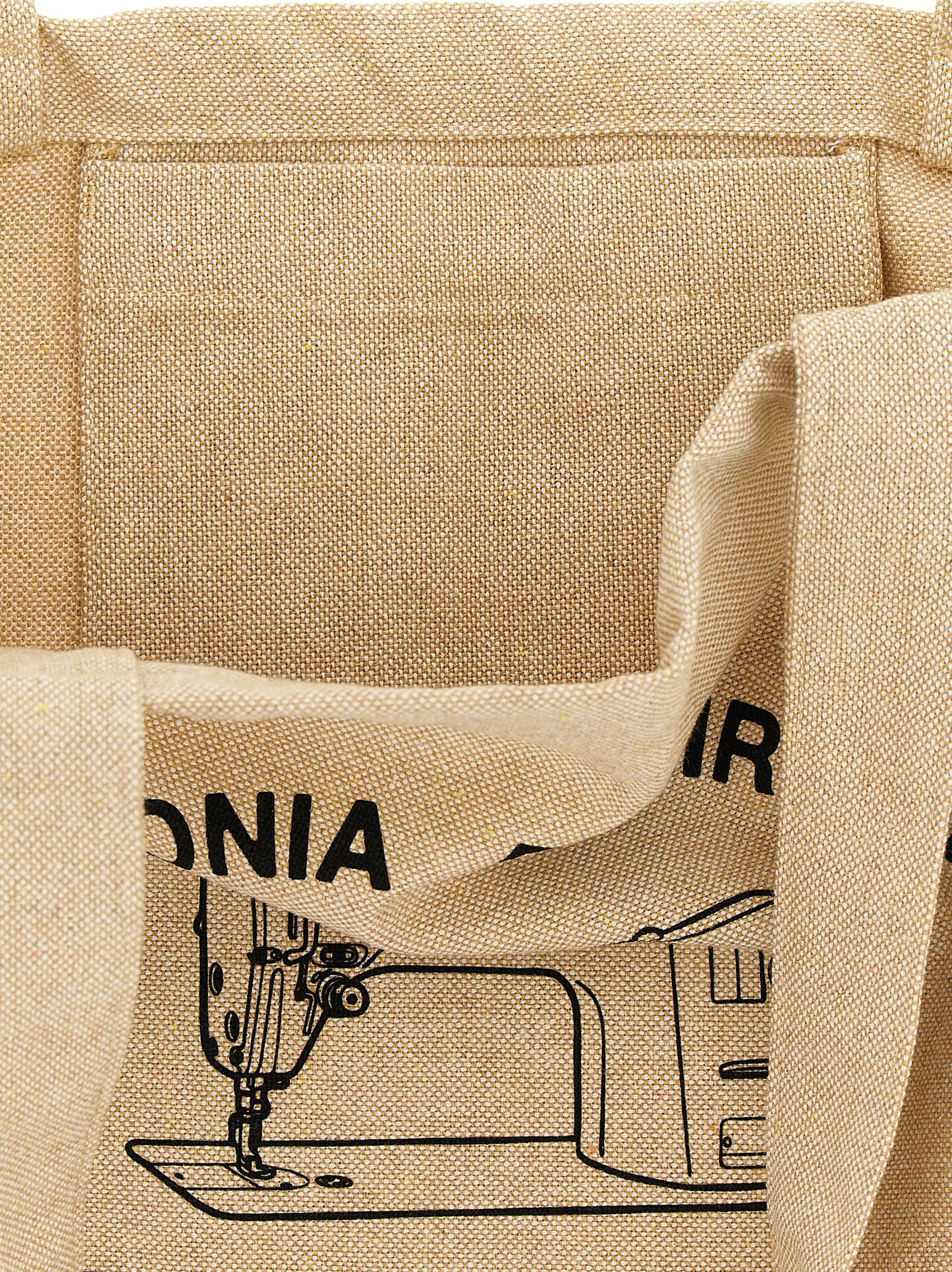 Market Shopping Bag Beige Cotton Tote
