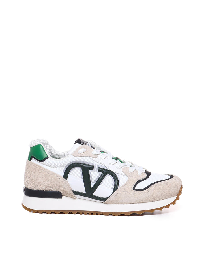 Valentino Garavani Sneakers Grey, Black, Green Multimaterial