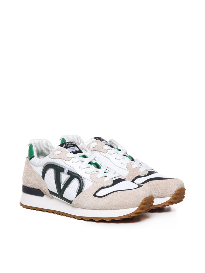 Valentino Garavani Sneakers Grey, Black, Green Multimaterial