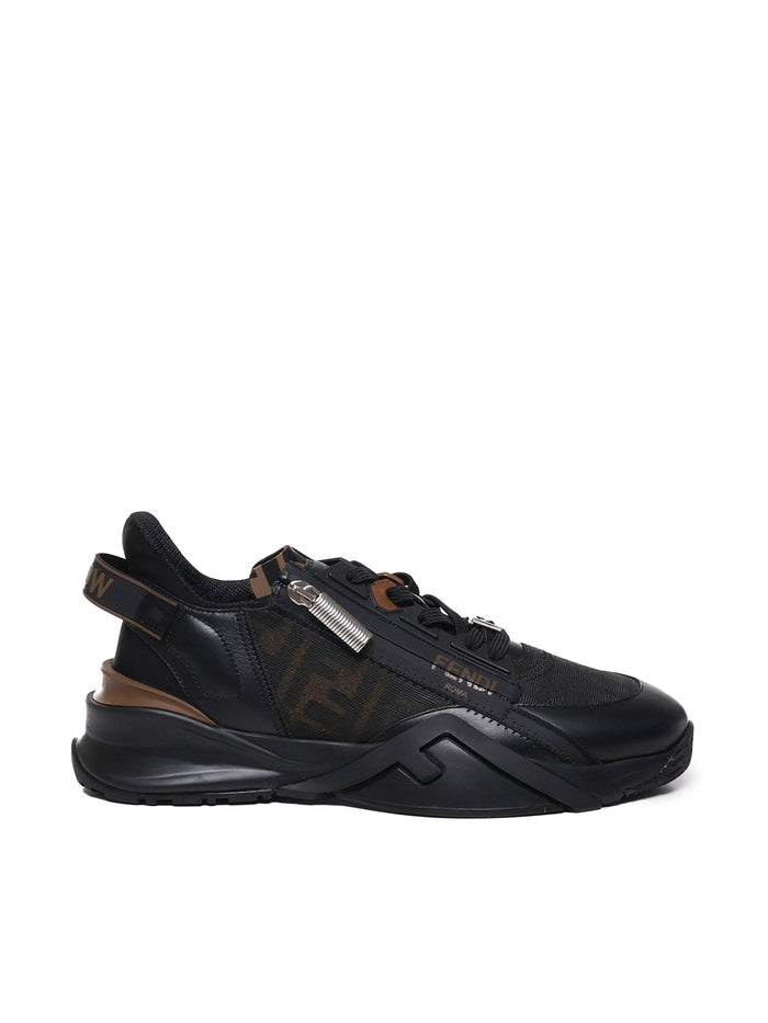 Fendi Sneakers Brown, Black Polyamide