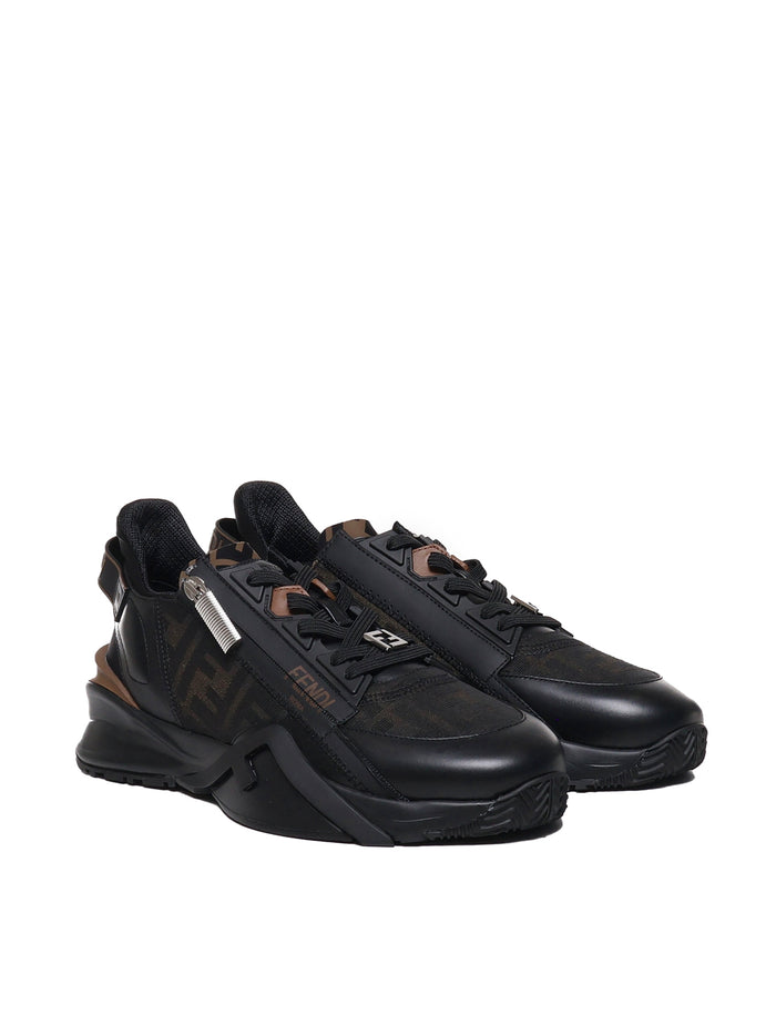 Fendi Sneakers Brown, Black Polyamide