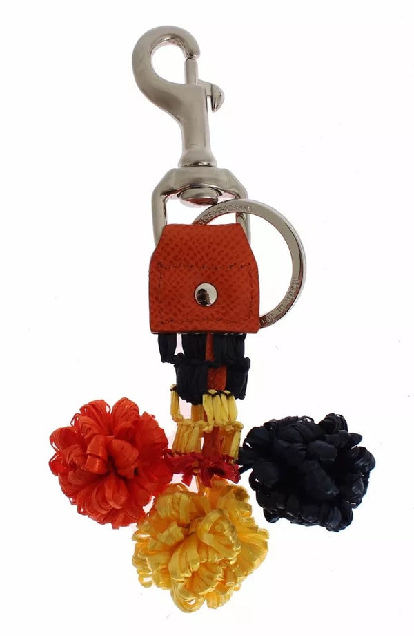 Dolce & Gabbana 70% Raffia key case in multicolor