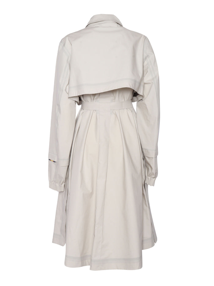 JESY 3L POPLIN LONG DOWN JACKET Beige Cotton Nylon Puffer