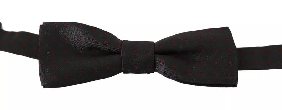 Dolce & Gabbana 100% Silk bow tie in gray