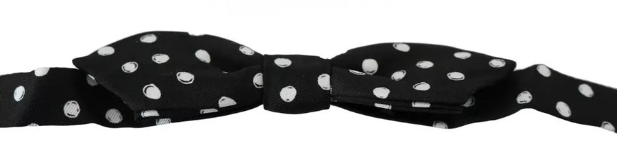 Dolce & Gabbana 100% Silk bow tie in black