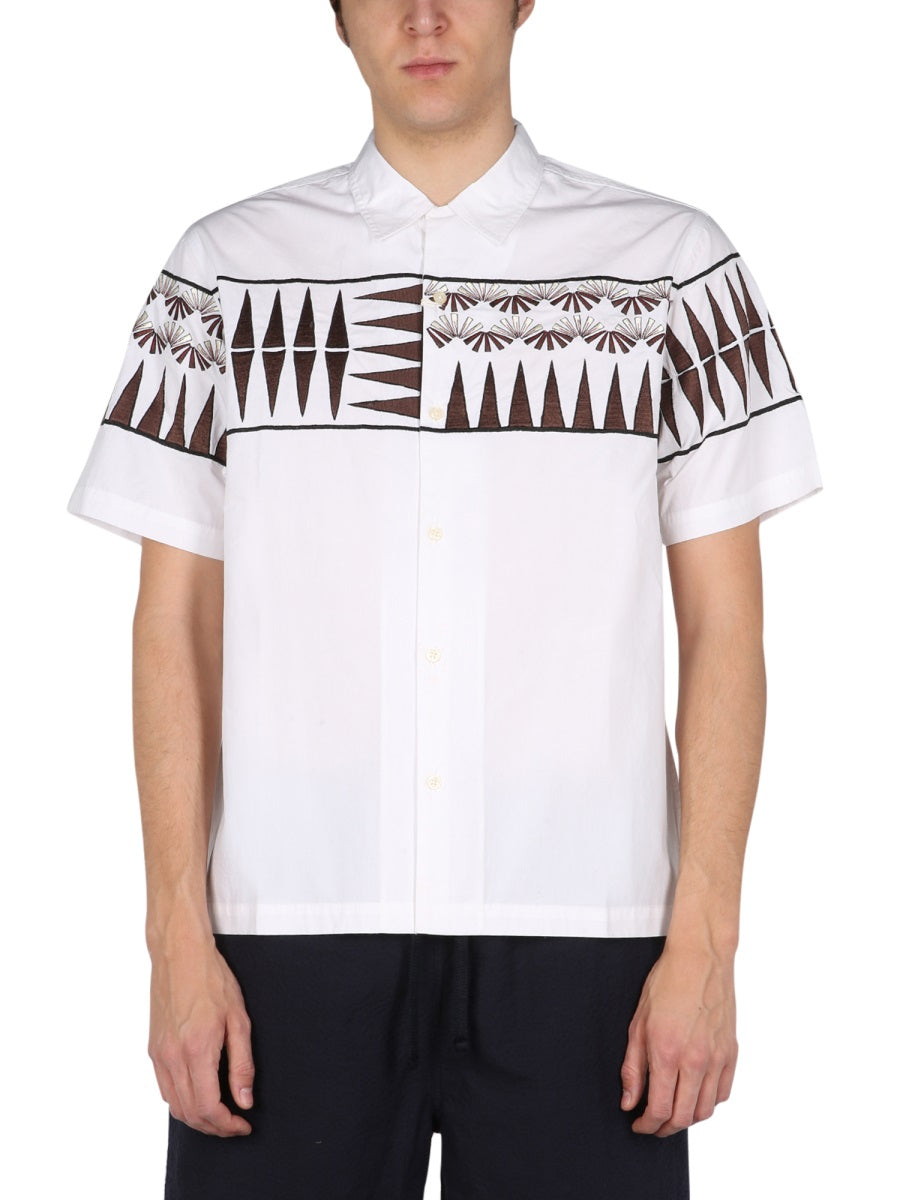 Shirt With Embroidery Powder Cotton