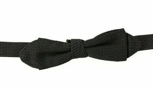 Dolce & Gabbana 100% Silk bow tie in gray