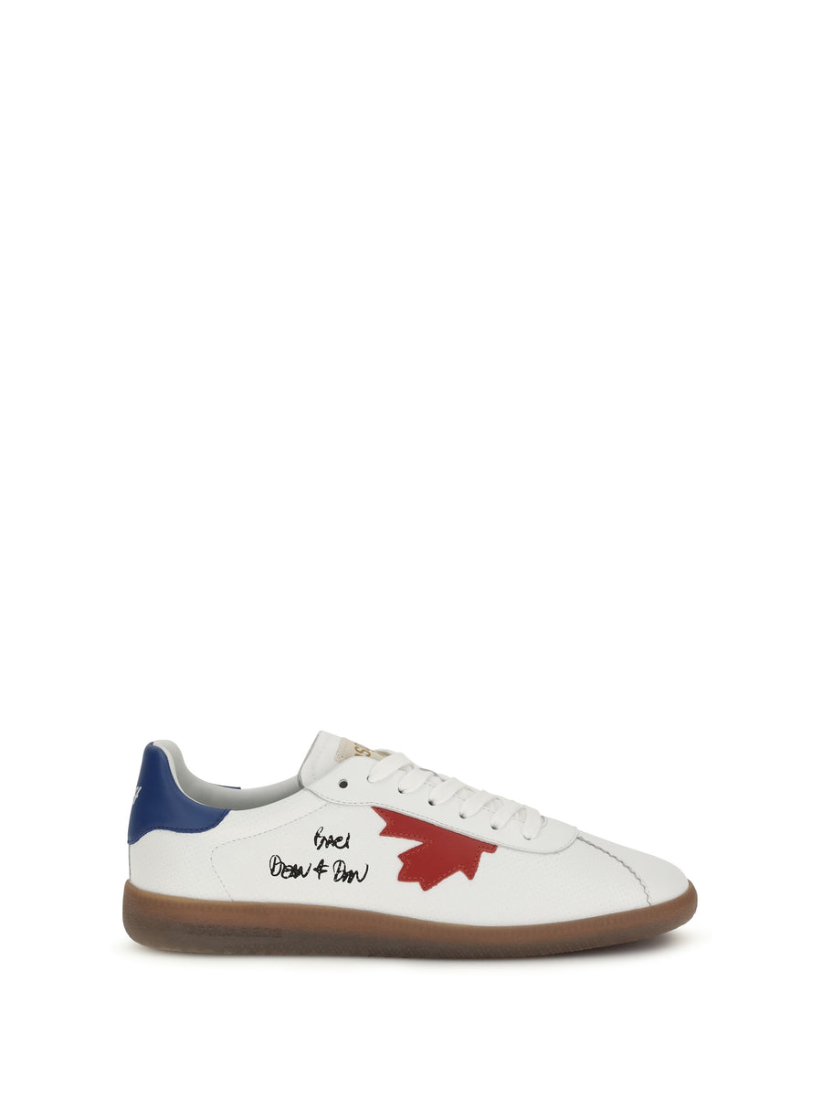 Dsquared2 Upper: 100% calf leather; Sole: 100% rubber sneaker in white