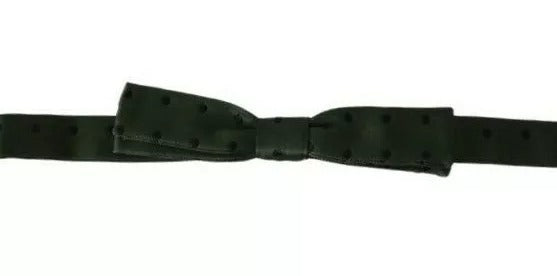 Dolce & Gabbana 100% Silk bow tie in green
