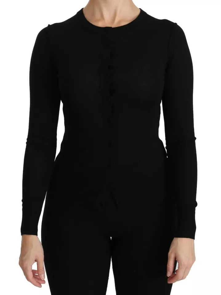 Dolce & Gabbana 100% Virgin Wool blouse in black