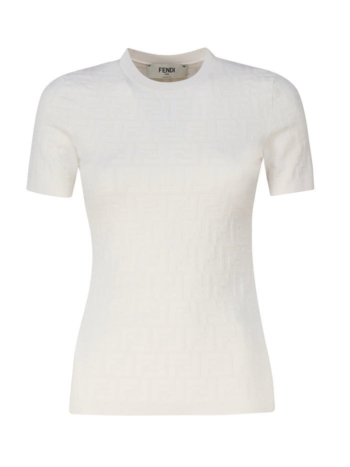 Fendi Sweaters White Viscose